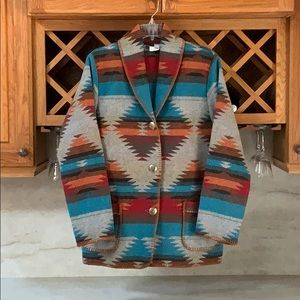 Ronda Stark Southwestern “Sunset” Blanket Blazer